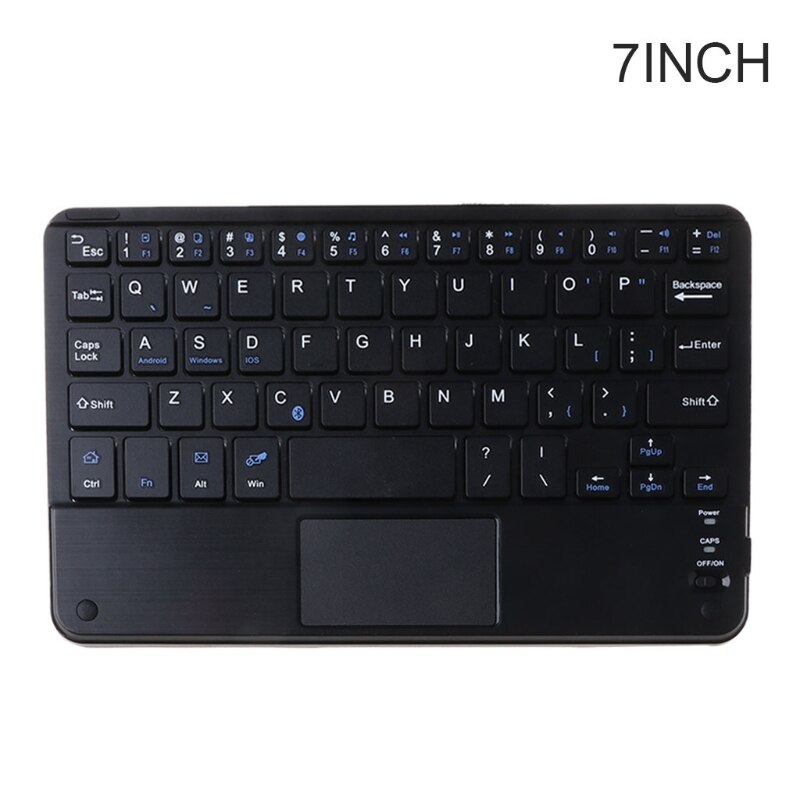 7/9/10 Inches Wireless Bluetooth Lightweight Keyboard with Touchpad Cellphone Tablet Keyboard Portable Travel Keypad: BK-7