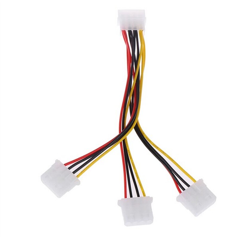 4 Pin IDE 1-to-3 Molex IDE Female Power Supply Splitter Exentsion Adapter Cable