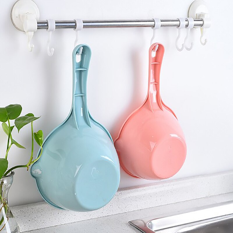 1pc Plastic Water Scoops Washing Hair Tool Children Baby Bath Scoop Thick Long Handle Cooking Kitchen Tools Gadgets