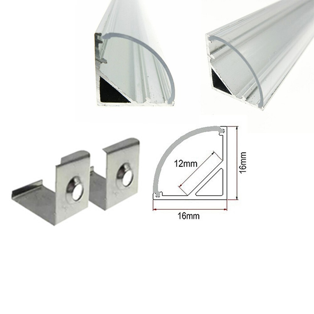 Clip de montaje U V YW para tira led, perfil de aluminio apto para 5730, 8520, 5050, 4014, carcasa de tira led