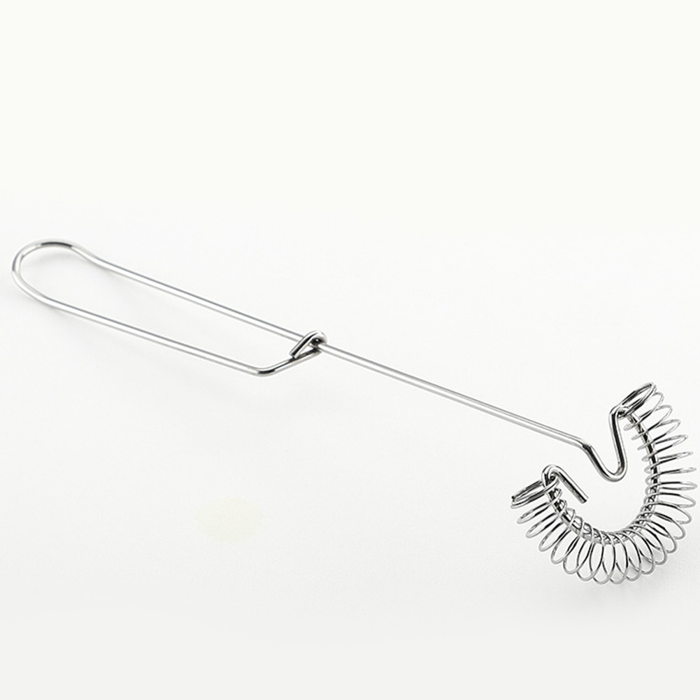 Batidor Manual de bobina de resorte portátil, batidor Manual de acero inoxidable, batidor multiusos desmontable para café y leche, herramienta de cocina para hornear