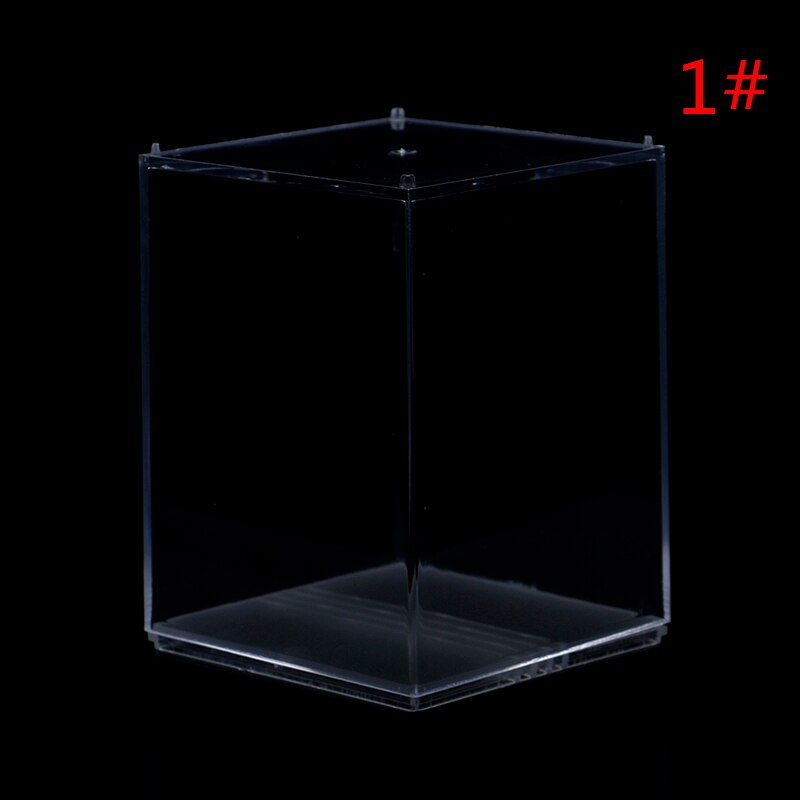 8*8*10CM Acrylic Display Case Self-Install Clear Cube Box UV Dustproof Basketball Toy Figures Collectibles Protection 1Pc: A