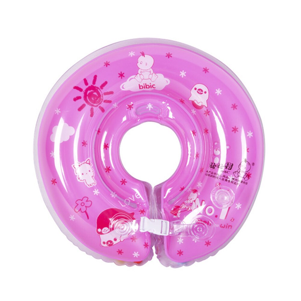 Karikatur Druck Aufblasbare schweben Ring Baby Aufblasbare Schwimmen Ring Kleinkind Sicherheit Getriebe Schaum Schwimmen Ausbildung: rosa-S