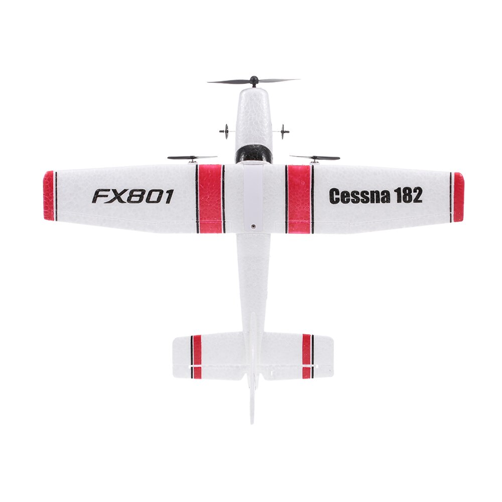 20Mins Flying Time FX801 RC Airplane Cessna 182 2.4GHz 2CH RC Aircraft Durable Outdoor Flight Toys for Beginner Kids