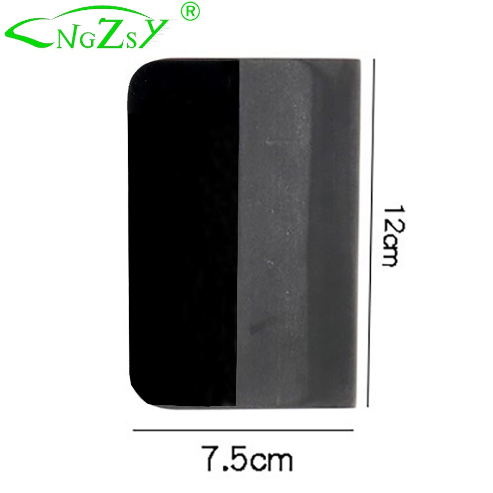 Venster Glas Schoonmaken Tool Water Remover B72 Carbon Vinyl Auto Wrap Film Sticker Installeren Schraper Ppf Tpu Wrapping Squeegee: 12x7.5cm Black