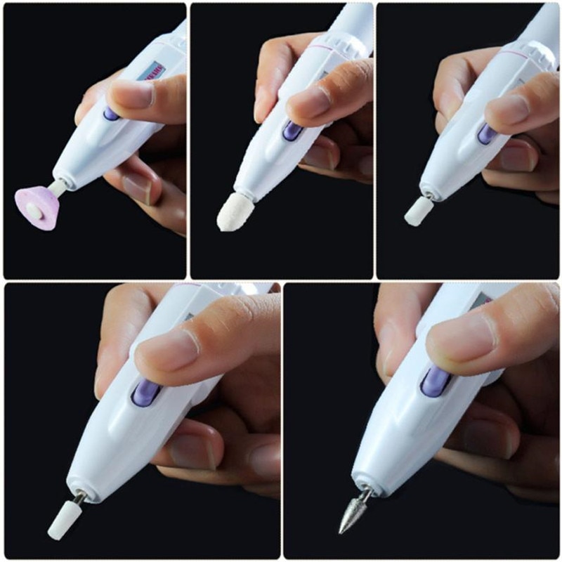 5 In 1 Nail Trimming Kit Electric Manicure Pedicure Kit Electric Salon Shaper Pedicure Polish Tool Multifunctional Nail Art