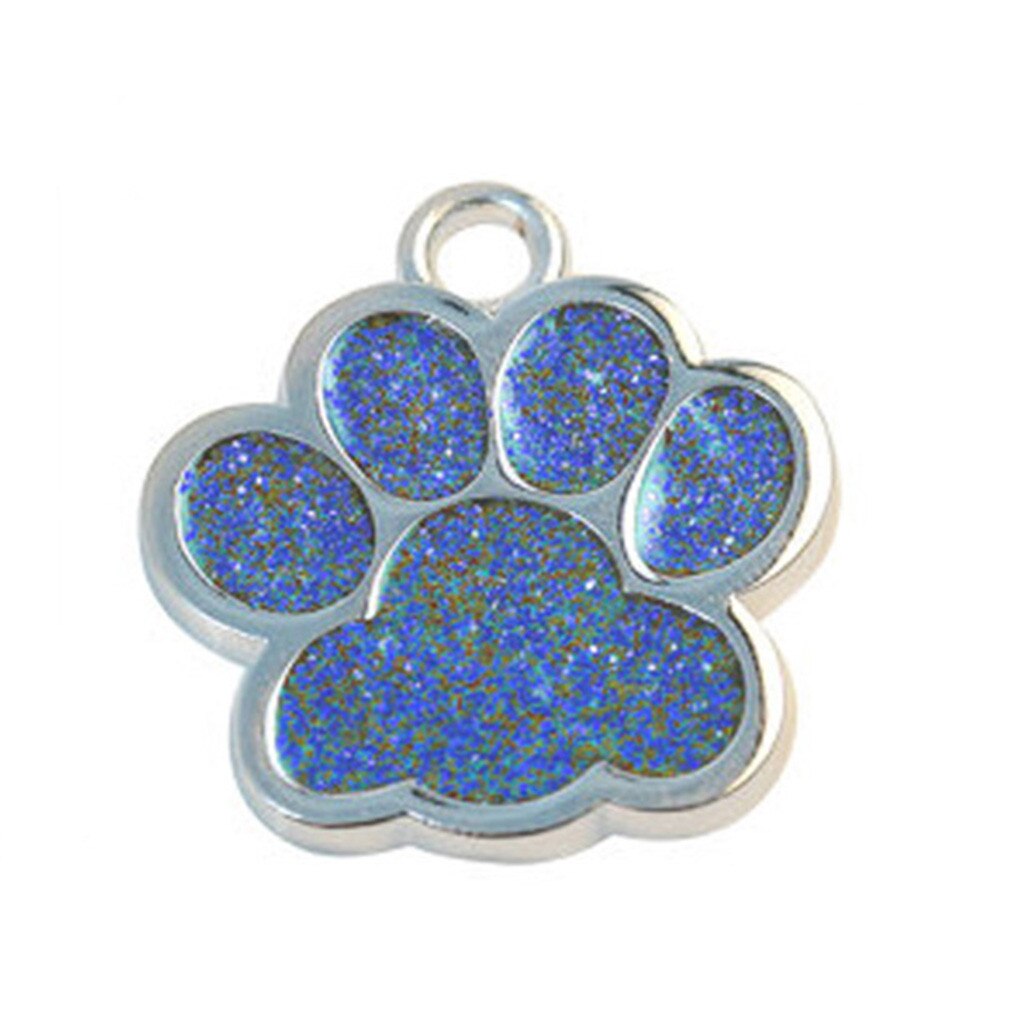 Mini étiquette d'identification patte de chien chat, bijoux pour animaux de compagnie, collier, fournitures pour animaux de compagnie, accessoires diamètre 27mm, sans lettrage,