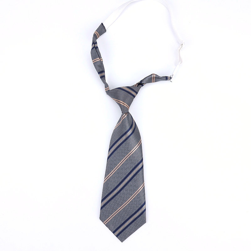 Lazy JK Ties Boys Striped Neck Tie Girls Japanese Style for School Uniform Cute Necktie Solid Casual Childs Accessories Ties: WHITE