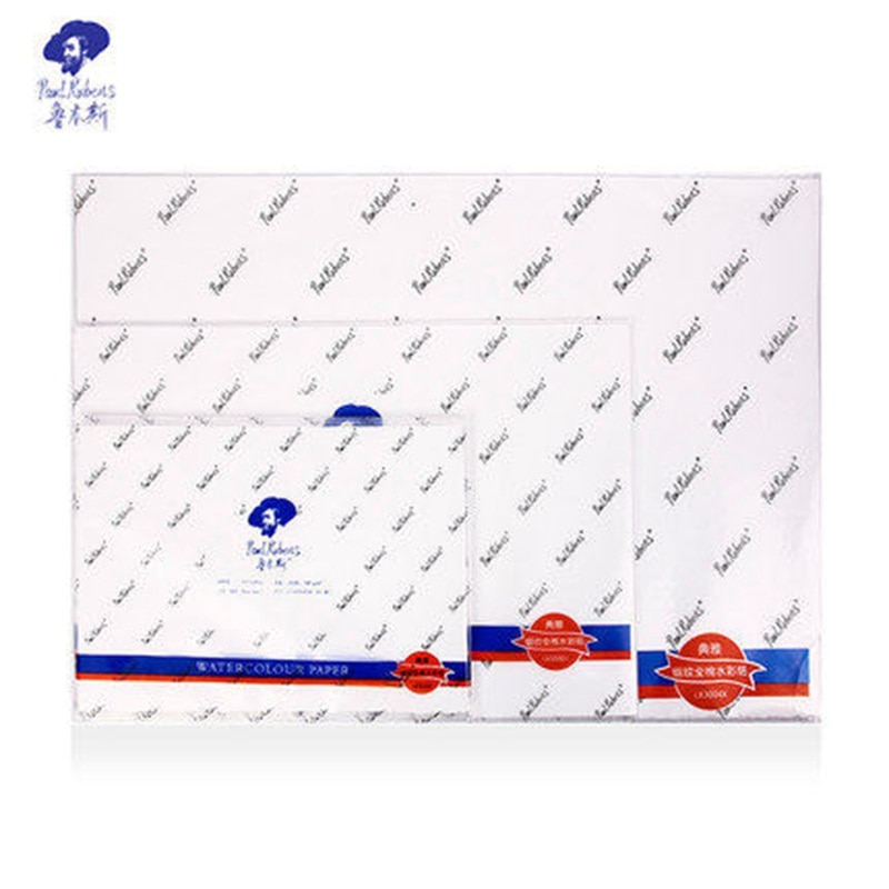 300g Watercolor Paper 100% Cotton 10Sheets Hand Painted Water-soluble Watercolour Drawing Paper for Artist Student Art Supplies