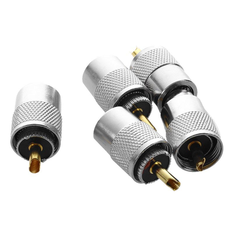 5 stk uhf  pl259 plugg loddetilkobling til  rg8: misligholde tittel