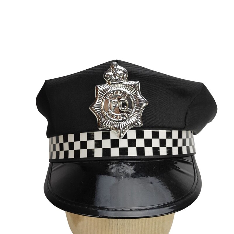 Fancy outfit til 3-9 år børn beskæftigelse politi kostume trafik politi vest & cap kostume: 1 stk