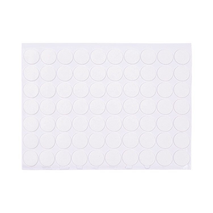 70pcs Round Double Sided Stick Tape Transparent Waterproof Sticker Self Adhesive No Trace Strong Tape for Desk Decorative Past: Default Title