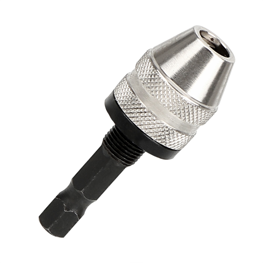 DIYWORK Quick Change Adapter Converter Hex Shank Tool Drill Bit Chuck 0.3-6.5mm Power Tool Accessories 1/4" Inch