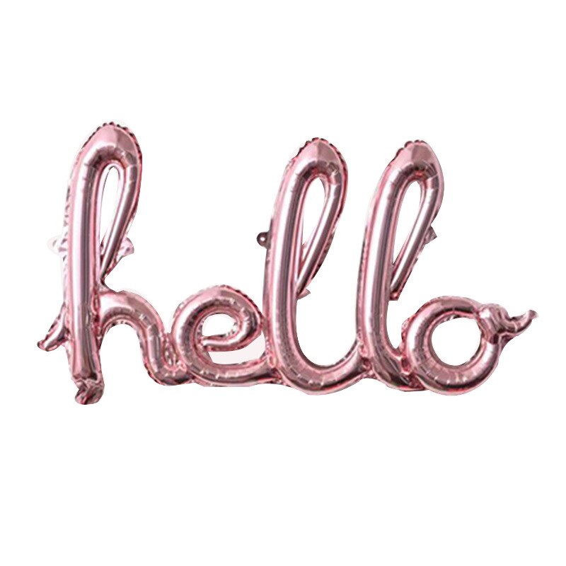 Rose Gold Hello 30 Letter Number Balloons 30/40/50/60th Birthday Party Decor 30 Number Link Balls Inflatable Air Globos Supplies: rose gold hello