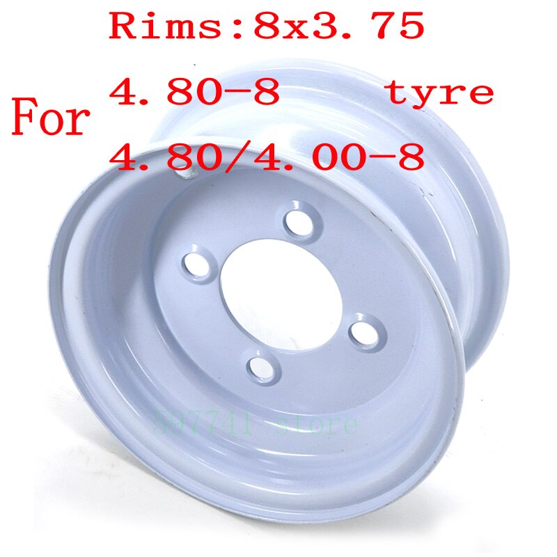 Size 8x3.75 Rim 4.80-8 Hub Rim 4.80/4.00-8 &quot;Trailer 4 Holes 5 Holes For Tool Car Trailer Forestry Machinery Lift For Tires