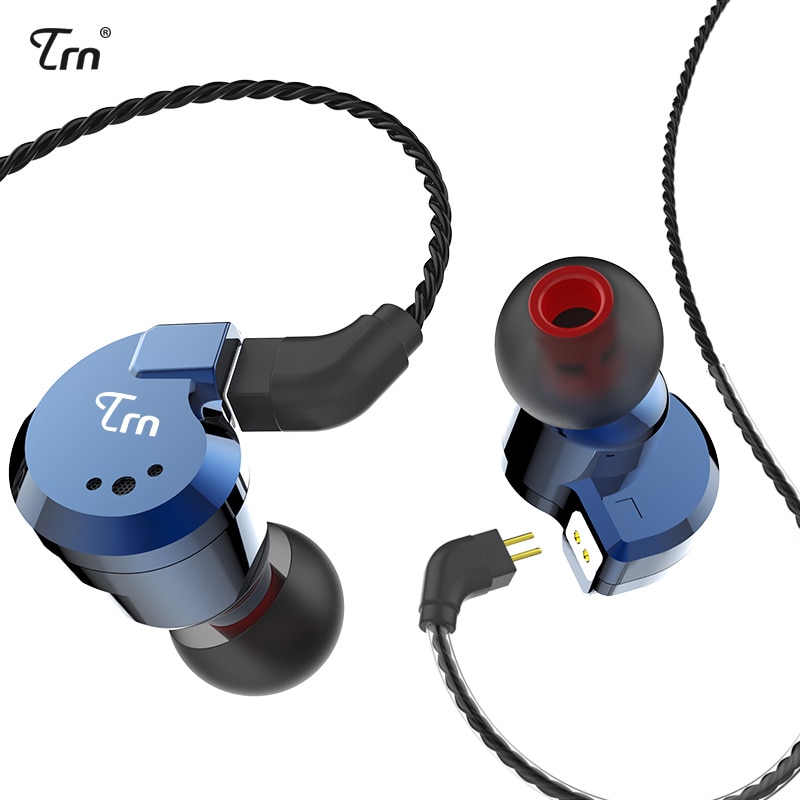 AK TRN V80 2BA+2DD Hybrid Metal In Ear Earphone IEM HIFI DJ Monitor Running Sport Earphone Earplug Headset Headplug Im2/IM1 X6