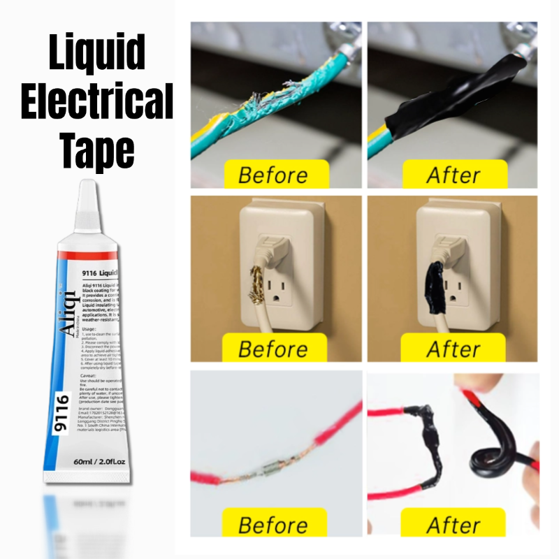 Liquid Electrical Tape Waterproof Insulation Paste Sealant Home Fix Line Glue for Wires, Cables Repair Adhesives Sealers