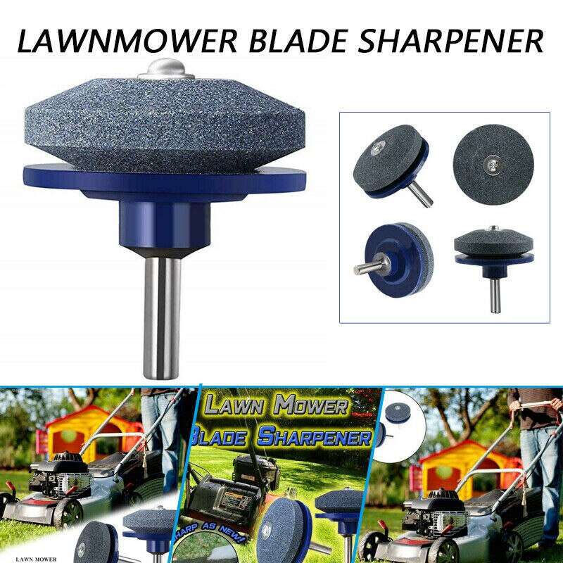 50MM Faster Lawn Mower Sharpener Lawnmower Blade Sharpener Universal Grinding Rotary Drill Cuts