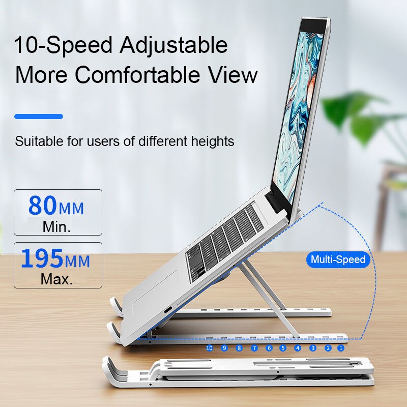 Portable Laptop Stand Adjustable for MacBook Air Pro Base Support Notebook Stand Foldable Laptop Holder ipad Stand Accessories