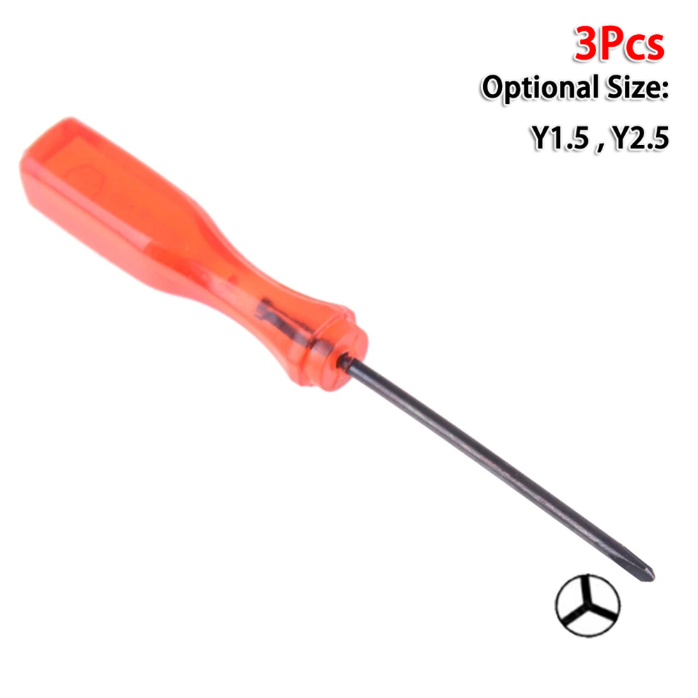3Pcs 108mm Precision Screwdriver Y-Tip 1.5/2.5mm Head Tri-Wing For Wii GBA DS Lite NDSL Game Devices Repairing Manual Tools