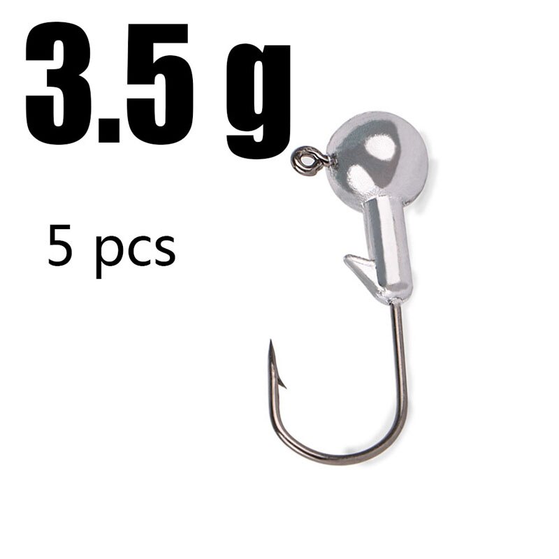 1g 2g 3g 4g 5g 10g 20g 22g 25g 28g crank Jig head hook fishing hook lead head Jig lure hard bait soft worm jig hook for fishing: 3.5g