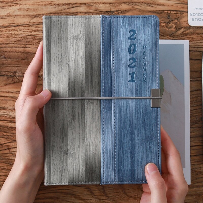 Banded Planner -Weekly & Monthly Planner with Tabs Hardcover Agenda with Notes