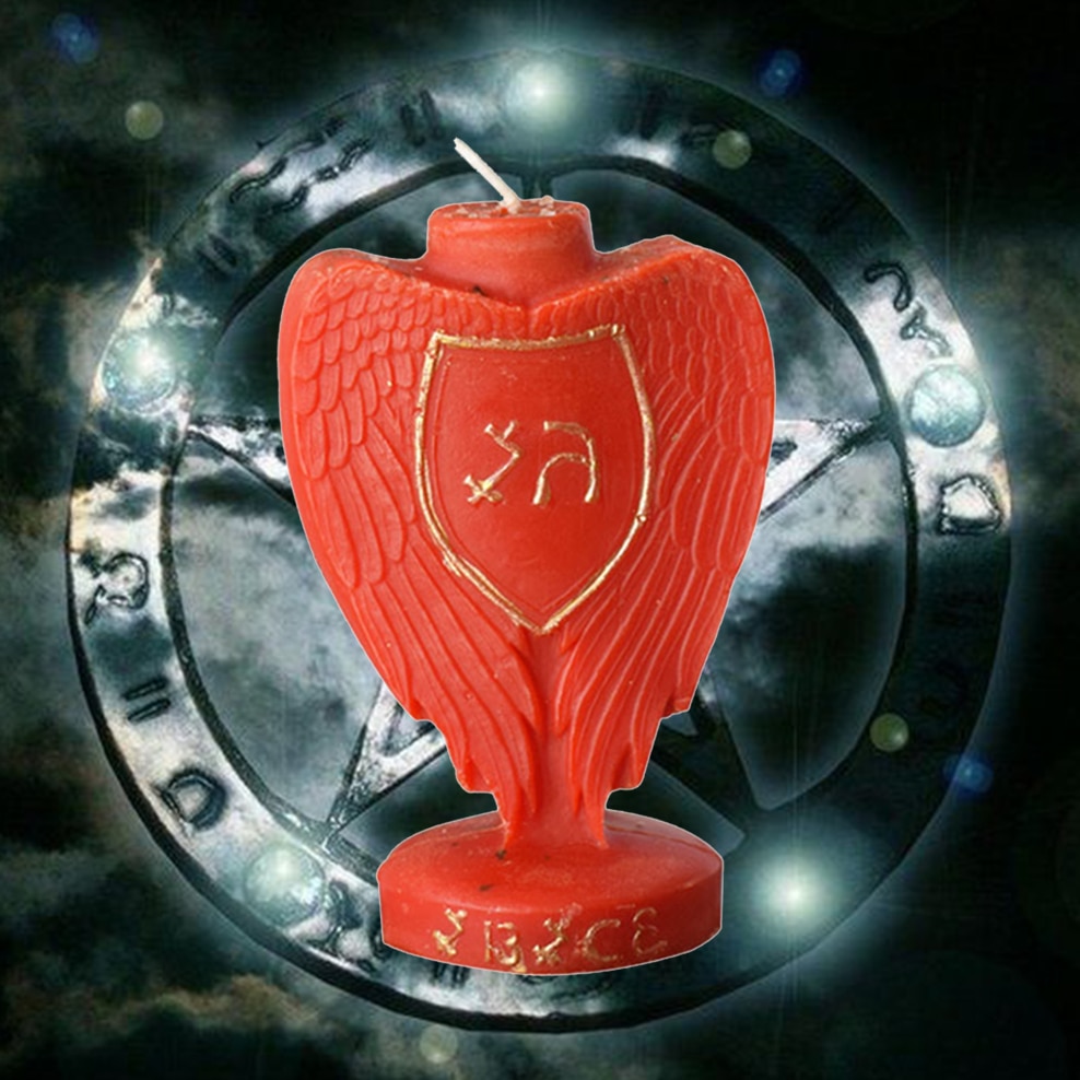 Archangel Magic Candle Love Wealth Transformation Luck Prayer Wishing Candle Astrology Votive Western Witch Magic Ritual Candle: red