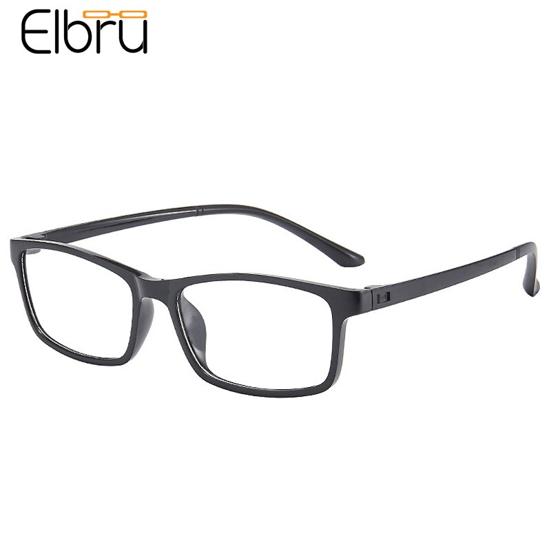 Elbru małe kwadratowe okulary do czytania Leisure Ultralight miękkie żywiczne soczewki HD okulary korekcyjne Unisex ze stopniem + 1.0 do + 3.5