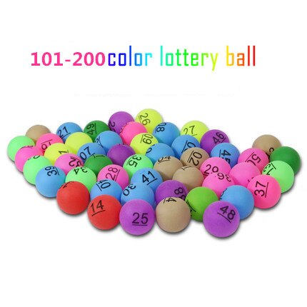 Huieson 100 Stks/pak Gekleurde Ping Pong Ballen 40Mm 2.4G Entertainment Tafeltennis Ballen Gemengde Kleuren Voor Game En reclame: Colorful 101 200