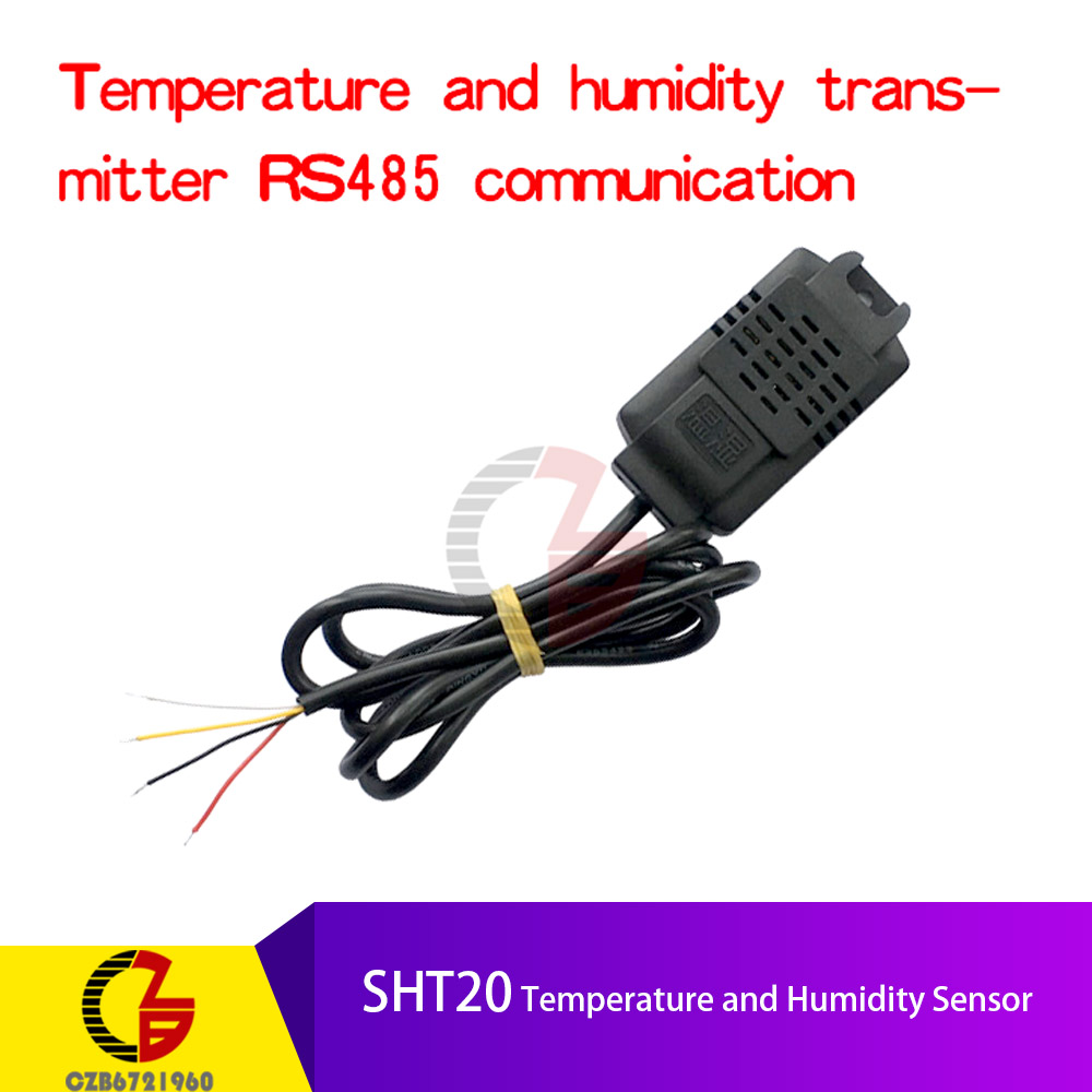 Modbus I2C RS485 SHT10/SHT20 Temperature Humidity Sensor Transmitter Module Soil Moisture for Incubator Thermostat Humidistat: Yellow