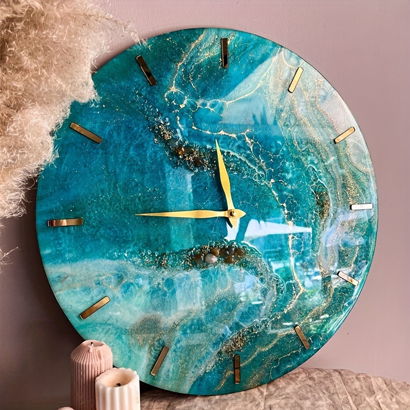 Grote klok hars mal, ronde klok siliconen mal muur hangende klok epoxy mal met aanwijzer voor doe-het-zelf ambachten sieraden maken