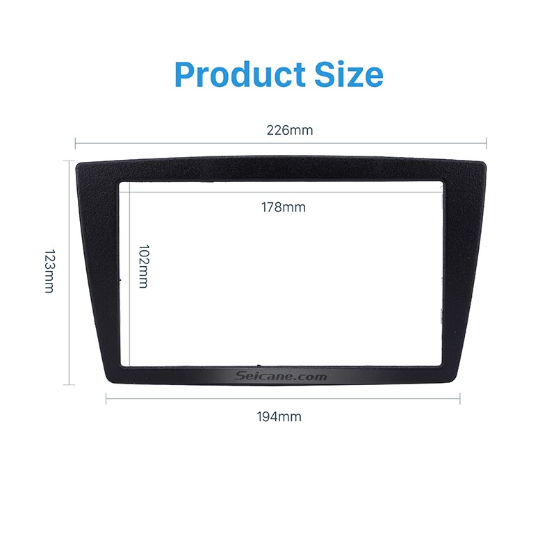 Seicane 2 Din Autoradio Frame Fascia Inbouwen Stereo Panel Voor Gm Chevrolet Lada Granta Dvd-speler Plaat Dash Bezel trim Kit