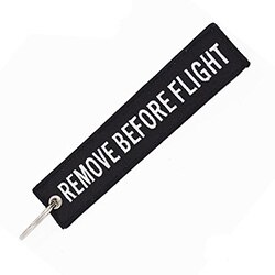 Tag Bagagli Trave Accessori con Rimuovere Prima Del Volo Del Ricamo Portachiavi Key Tag Regalo Speciale per Gli Amanti di Aeronautica: 14