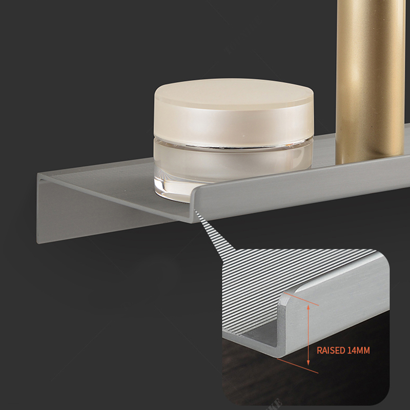 Mensole da bagno galleggianti Portaoggetti da parete Organizzatore per la casa Organizzatori di mobili da cucina per bagno Mensola da parete in metallo