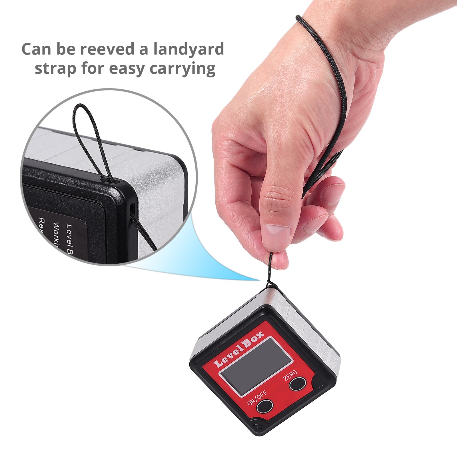 Neoteck Magnetic Spirit Level Digital Angle Gauge Protractor Inclinometer Bevel Box LCD Backlight Display 0.05 Degree Resolution