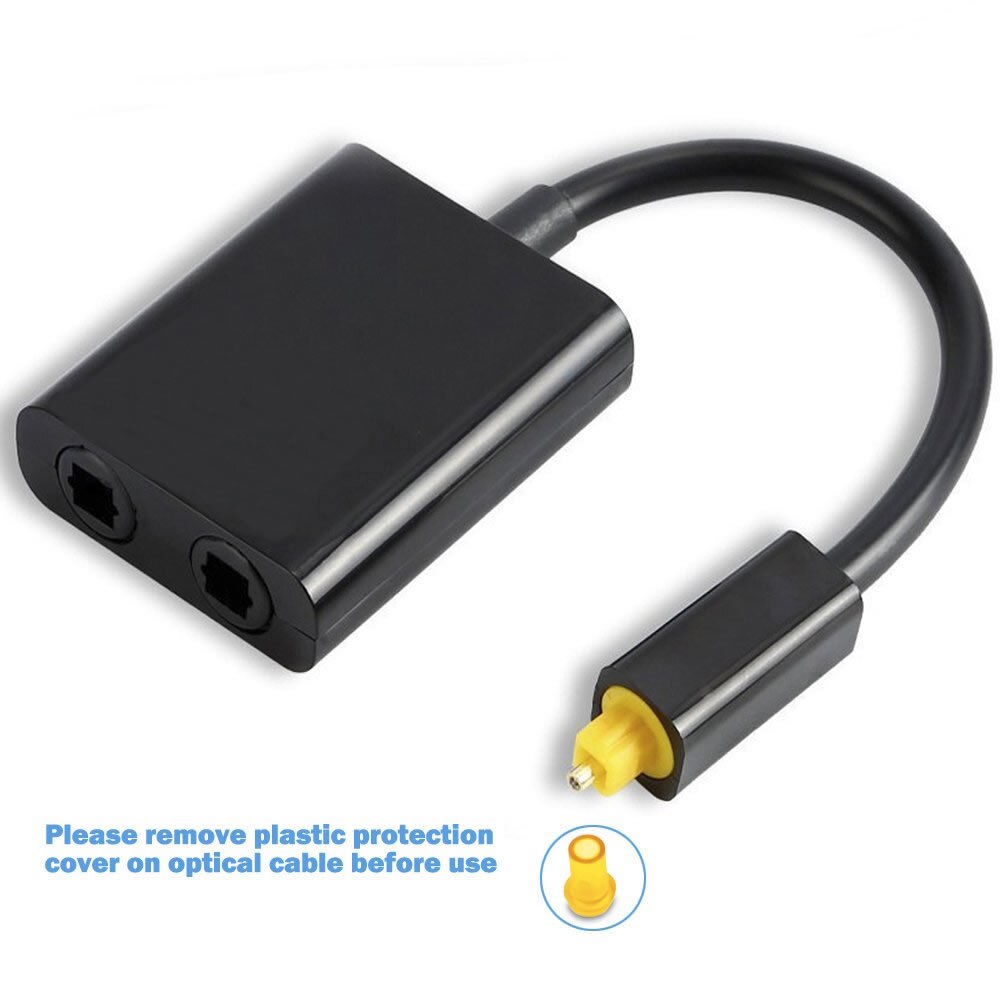 Adapter 1 Eingang 2 Ausgang Dual Hafen Toslink Eine Teilen Sich in Zwei Audio- Patchkabel Splitter Fiber Optik Audio- Kabel 1 in 2 aus