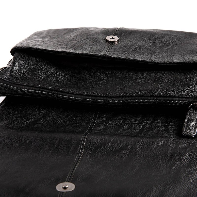 Brand Men Briefcase PU Leather Messenger Bag Simple Business Casual Travel Tote Man Crossbody Briefcases Laptop Shoulder Bags