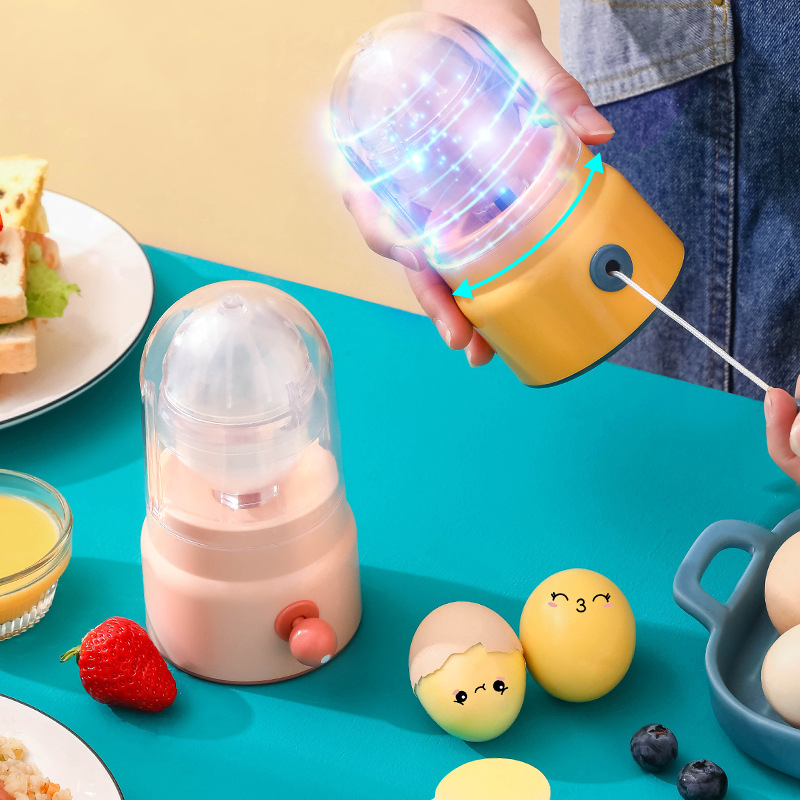 Egg Scrambler Shaker Hand Pull Type Manual Egg White Yolk Whisk Mixer Practical Egg Scrambler Shaker Hand Pull Type PR