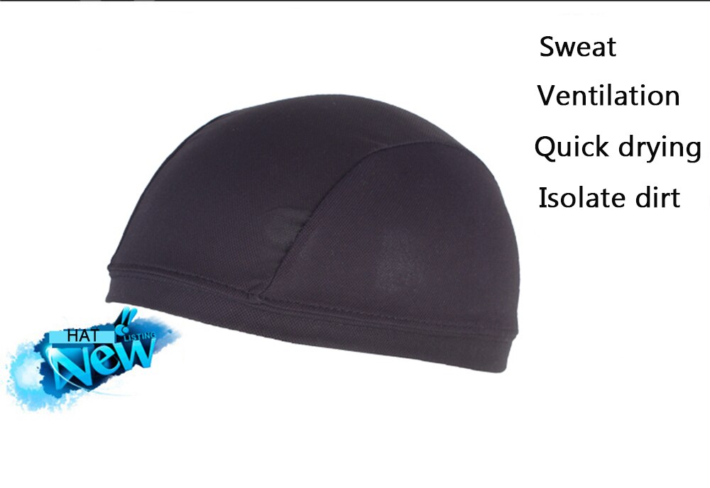 Motorfiets Zweettransporterend Cooling Schedel Cap Inner Liner Helm Beanie Dome Cap Zweetband Quick Dry Ademende Hoed Mannen