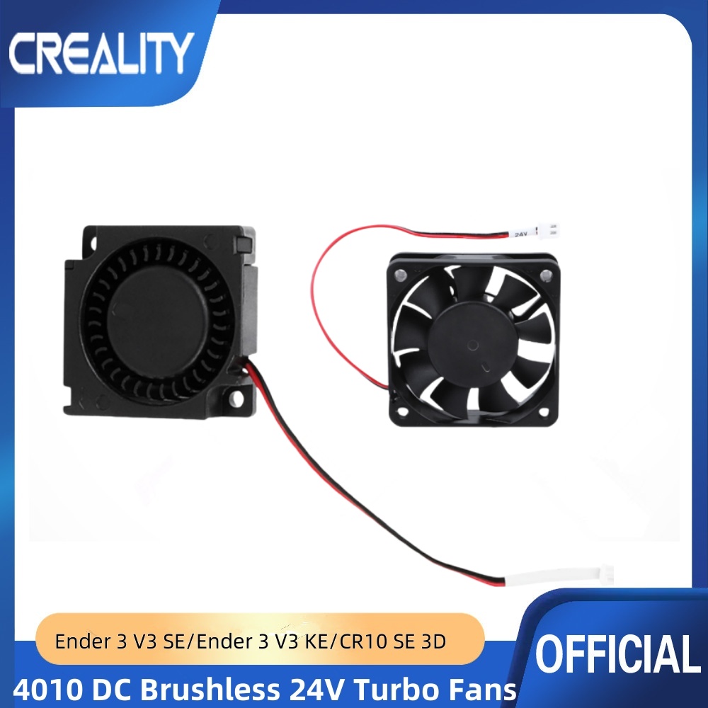 Creality Ender 3 Ventole 4010 originali 40x40x10MM Ventola caldo fine estrusore DC 24V e ventola turbo DC 24V per Ender 3 / Ender 3 pro 3D Pri