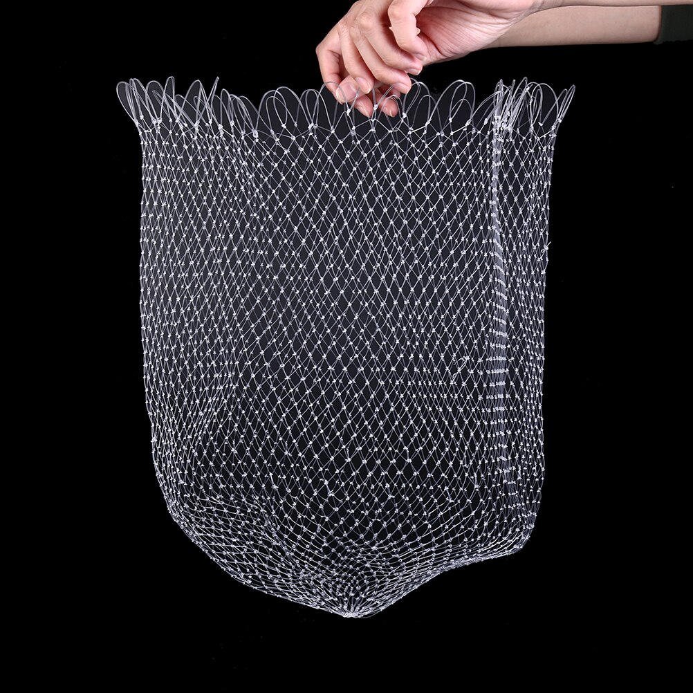 40/60cm Nylon filet petit trou filet de pêche maille trou filet pliable trou outils de pêche diamètre Portable