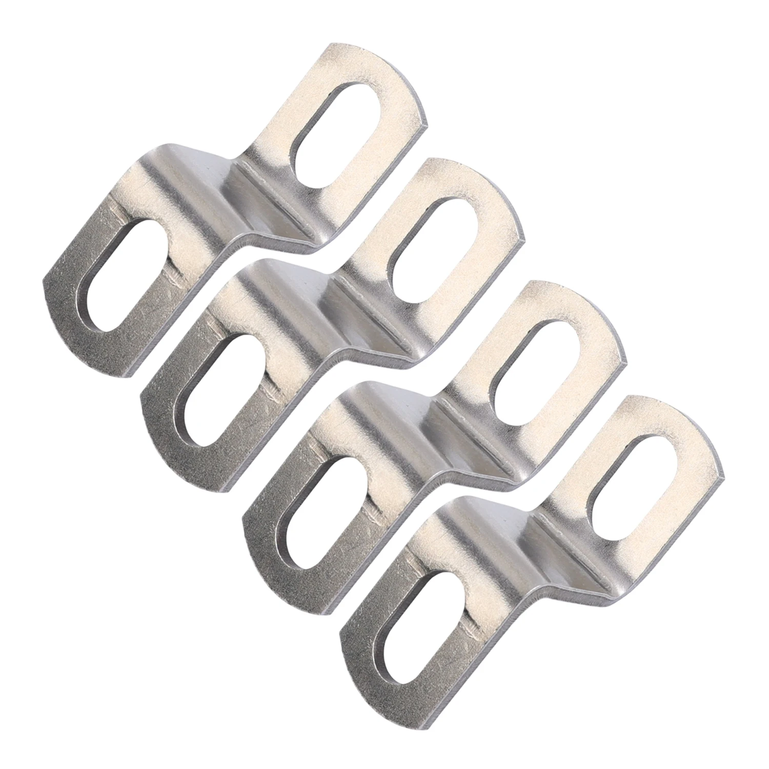 Soporte de tubo de escape para motocicleta, abrazaderas de tubo de escape modificadas en forma de Z/L, accesorio de soporte fijo de acero inoxidable: Azul