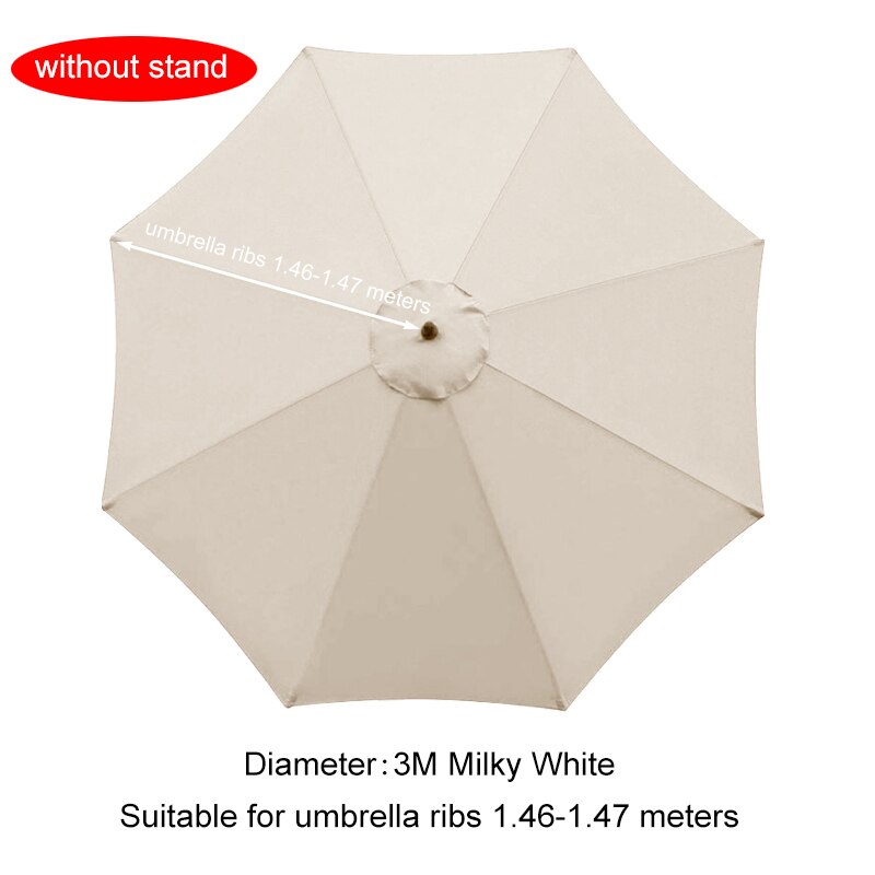 2/2.7/3M Parasol Vervangbare Doek Zonder Stand Outdoor Tuin Patio Banaan Paraplu Cover Waterdicht Zonnescherm Luifel