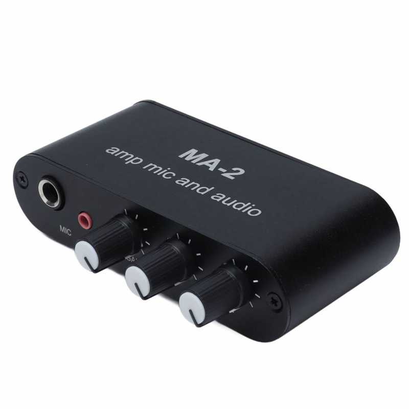 Fonograaf Voorversterker 3.5Mm Condensator Microfoons Mini Audio Voorversterker Voor Thuis