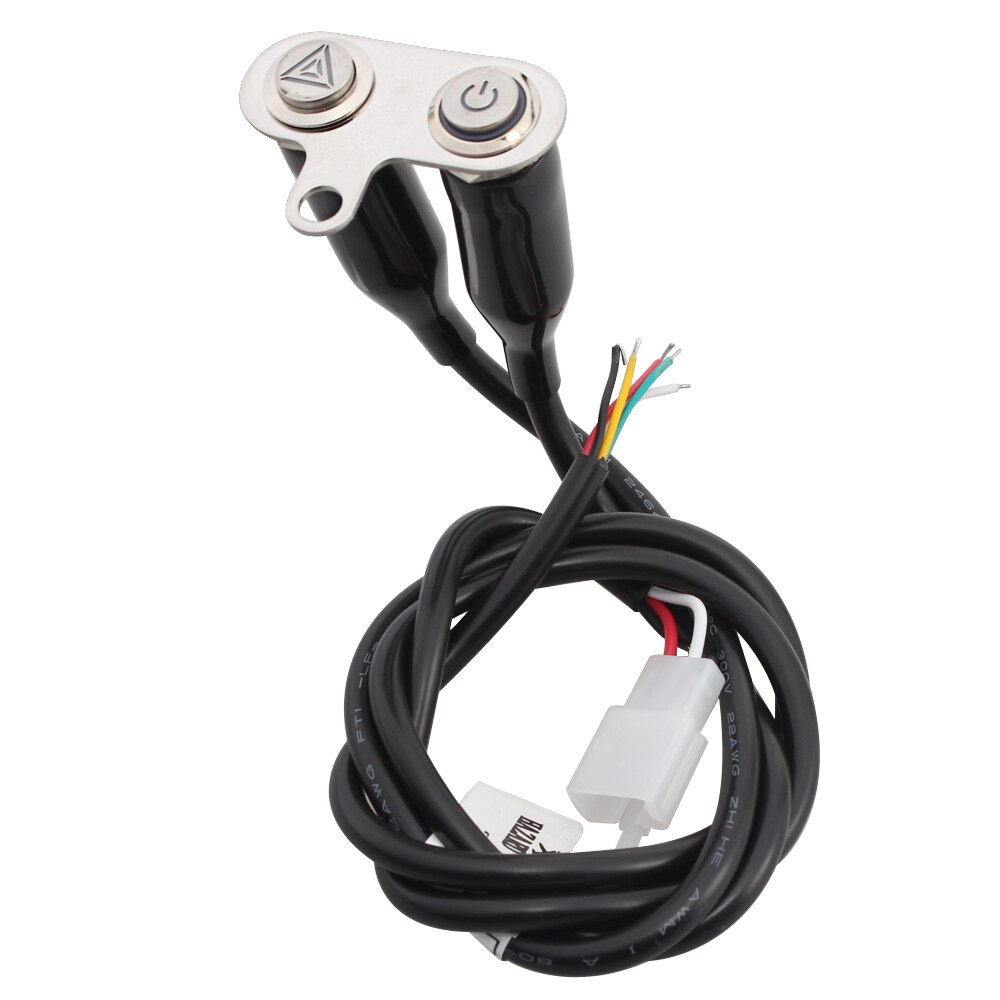 LED Motorcycle Scooter ON OFF Warning Flasher Signal Switch Manual Control Button Hazard Light Switch Electric Bicycle