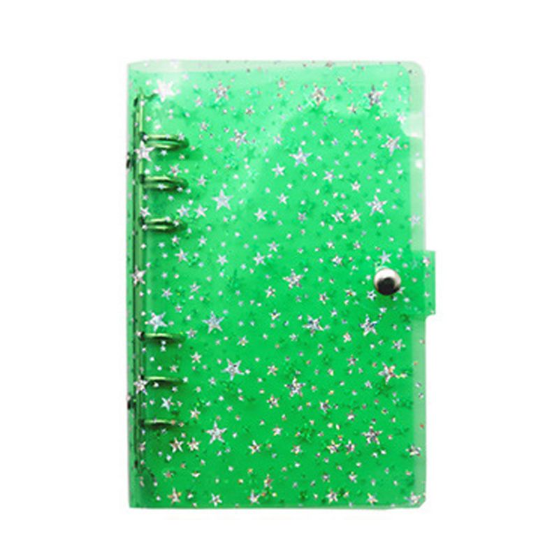 A5 A6 stars transparent binder notebook notebook inner core cover notebook diary notepad office stationery: GN  A5