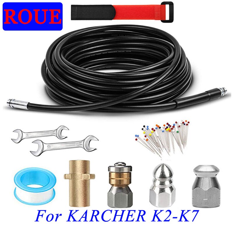 ROUE furet deboucheur canalisation deboucheur canalisation haute pression Nettoyeur à pression Karcher K2-K7, égouts et égouts, nettoyage de tuyaux, déblocage de tuyaux, buse de câble pour lavage nettoyeur haute