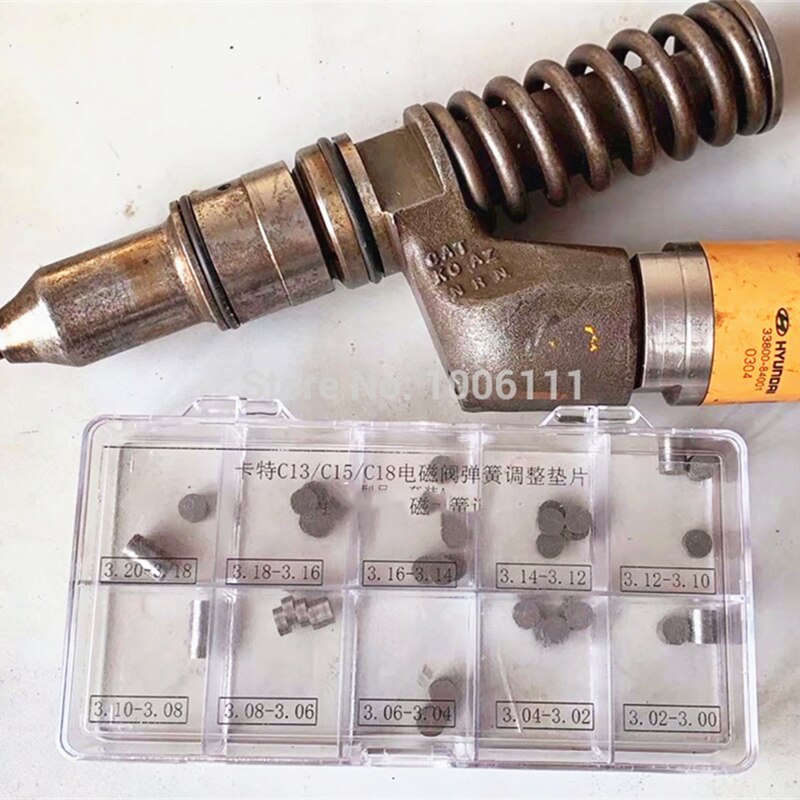 Til kat  c13 c15 c18 3512 eui eup injektor magnetventil fjederkraftjustering af pakningsskive 2.80-3.20mm