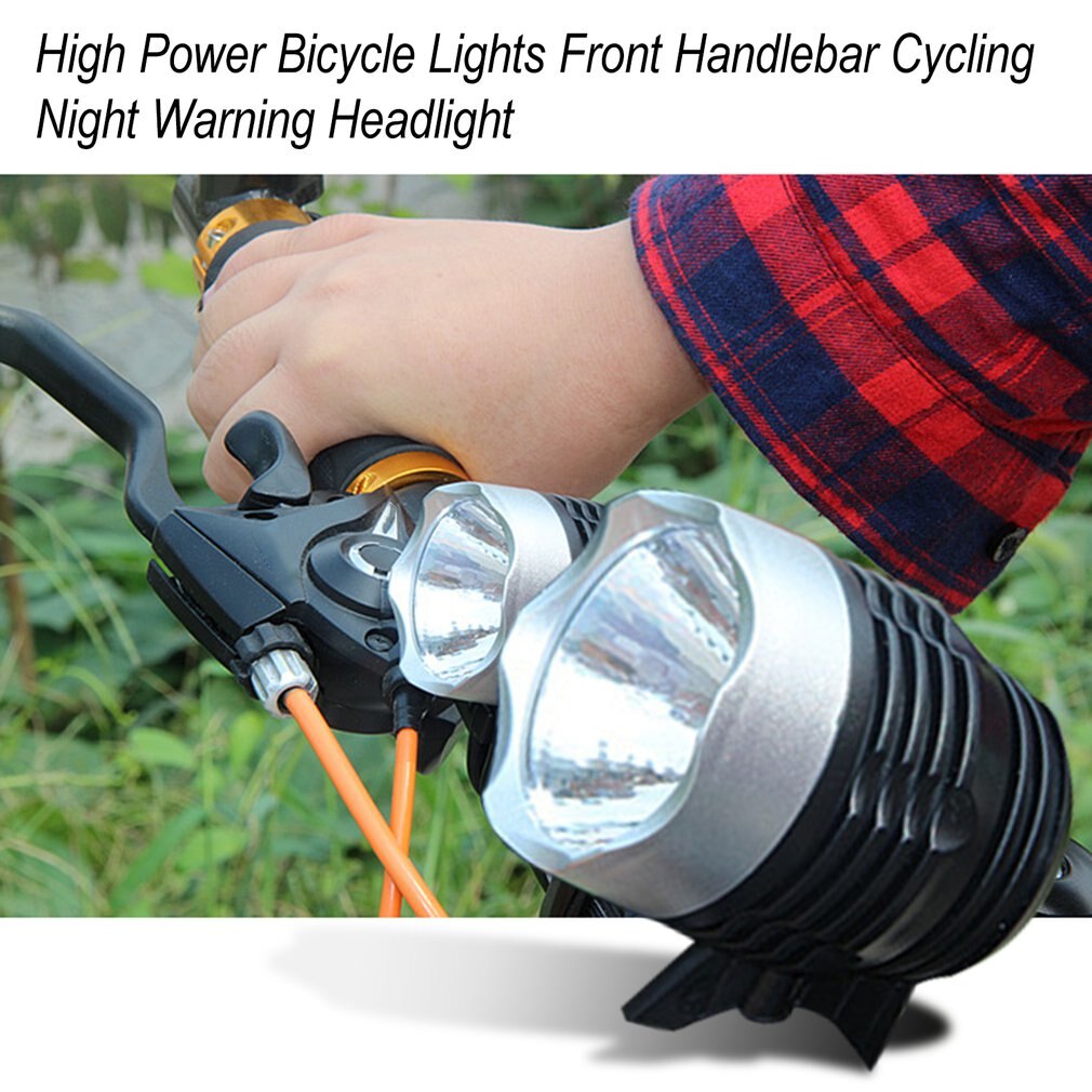 High Power Bicycle Bike Lights Front Handlebar Cycling Night Warning Safety Headlight Flashlight Bike Accessories