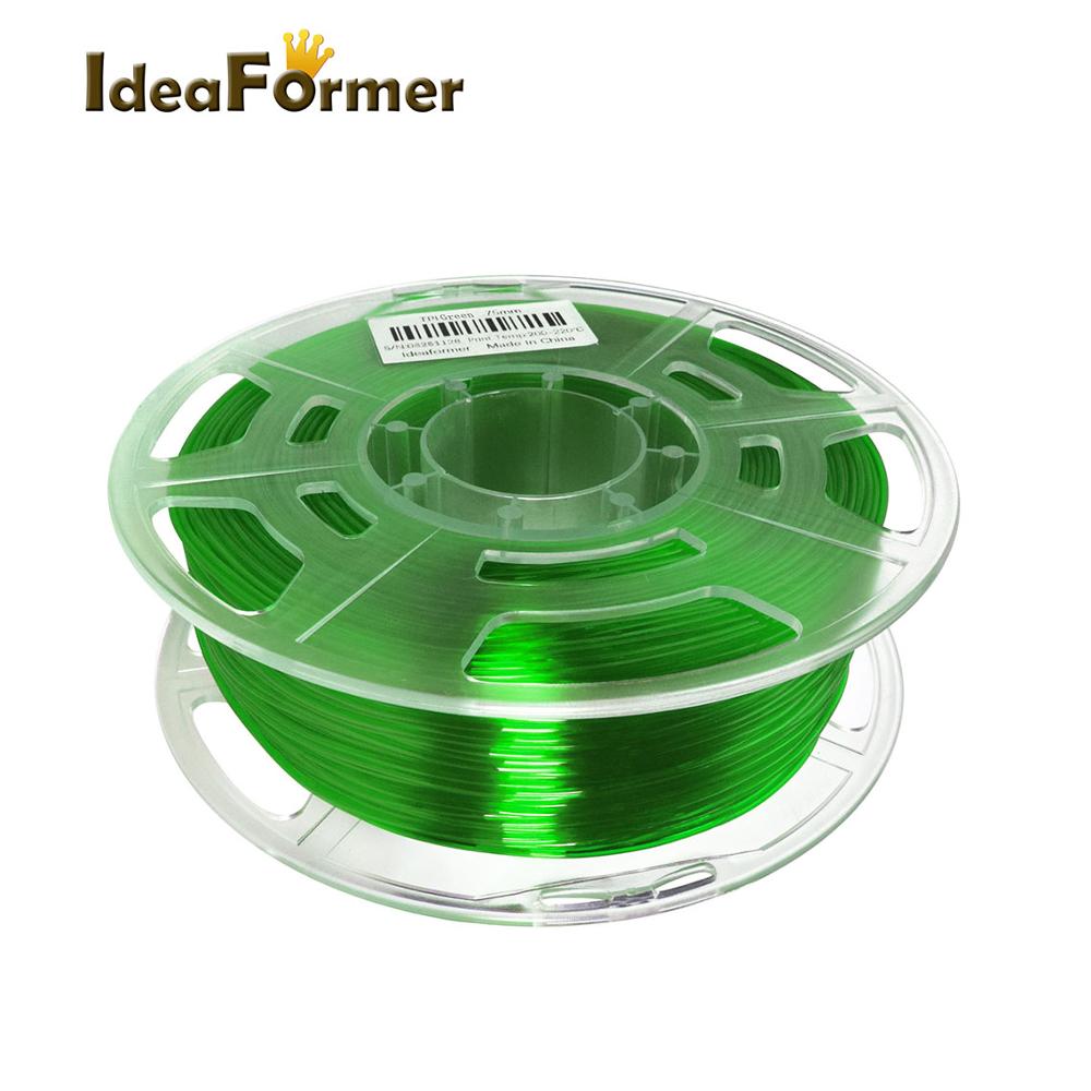 Idéformer tpu 0.8kg fleksibel 1.75mm filament printer glødetråd dimensionel nøjagtighed  +/-0.02mm til 3d trykmateriale plast